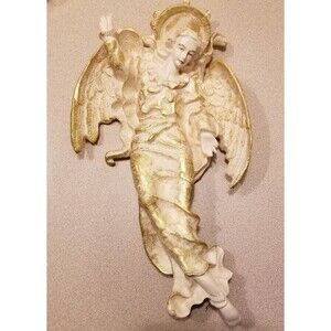 Vintage Christmas angel figurine for hanging or display